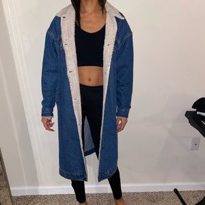 American Apparel long jean coat